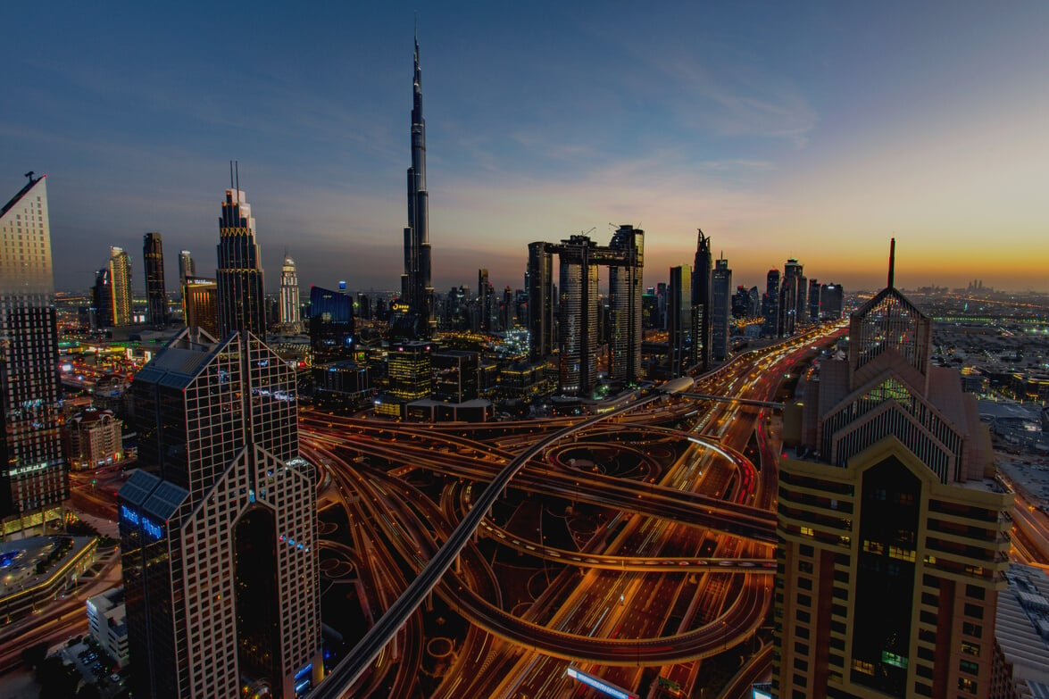 Time Lapse Photography of Moving Vehicle on Burj Khalifa, Dubai